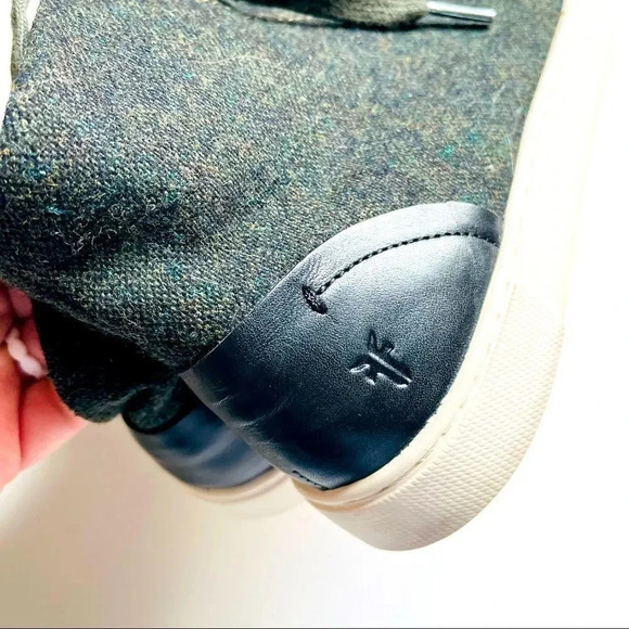 Frye Women’s Ivy Olive Wool Lace Up High Top - Picture 8 of 10